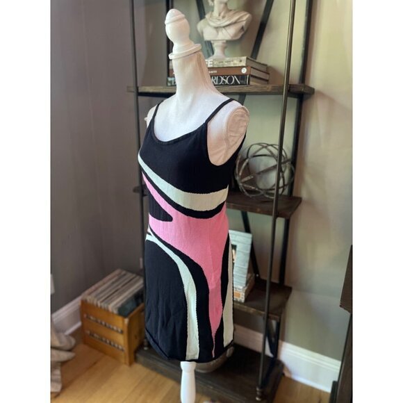 Victor Glemaud Retro Mini Dress Black Womens Size Large - Picture 7 of 13